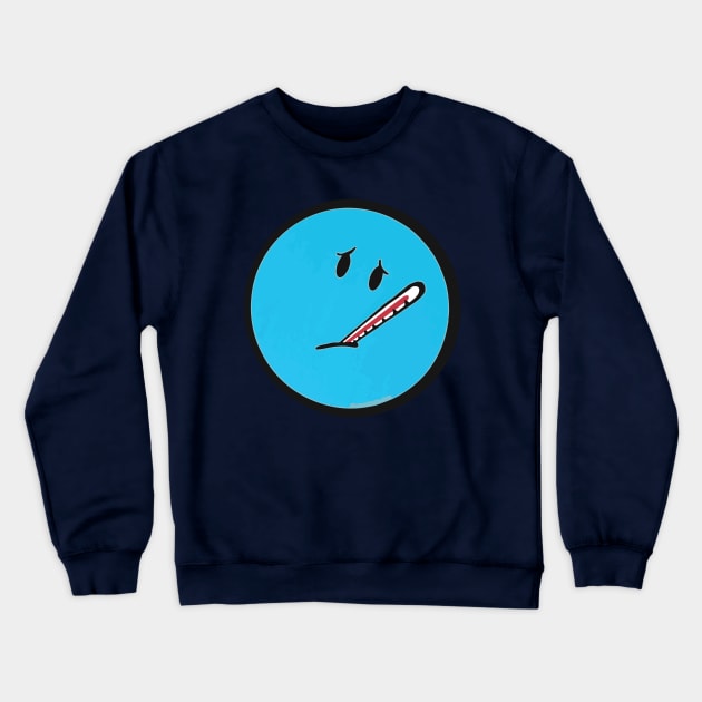 Sick Smiley Crewneck Sweatshirt by slice_of_pizzo